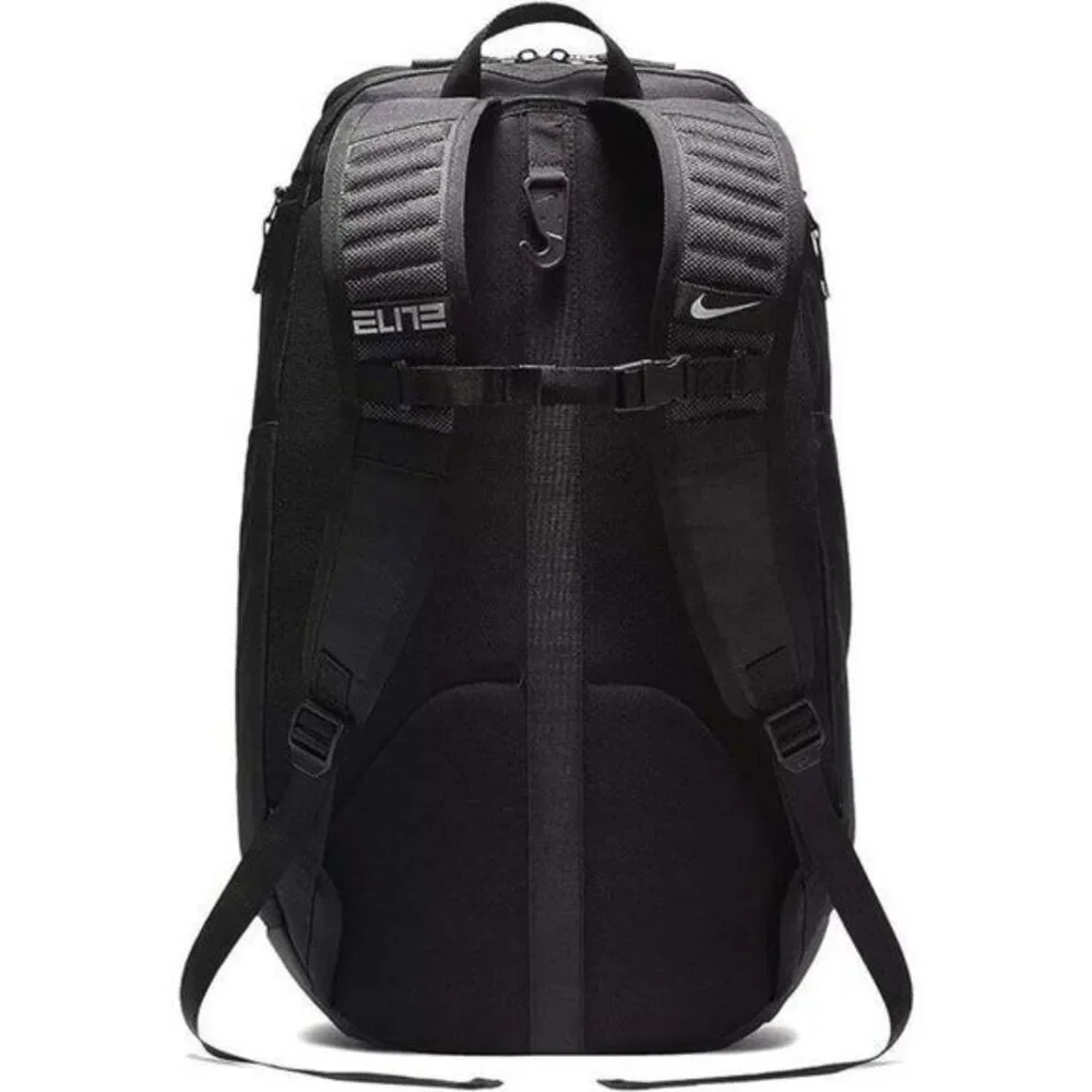 Nike Elite Hoops Pro Stripes Basketball Backpack Black Metallic One Size